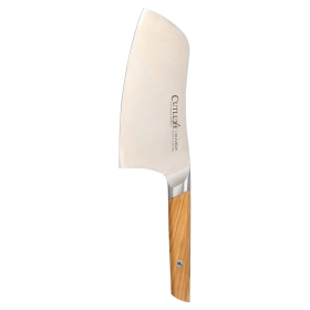 CUTLUXE Cleaver Knife - 7" Vegetable and Meat Butcher Knife - Olive Wood Handle – Full Tang – Olivery Series